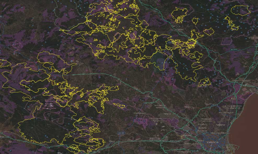 Proyecto Postfire. GIS de gestión medioambiental.
